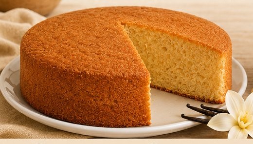 Gâteau réalisé avec un mélange pour gâteau vanille